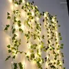 Dizeler 20/100 LED Ivy Flower Christmas Lights Tatil Tatil Dizesi Pil tarafından işletilen çelenk peri düğün partisi dekorasyon lambası