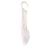 Dangle Earrings Bohemia Style Long Alloy Tassels Feather Pendant Women Elegant Romantic Ear Hang For Party Prom Jewelry