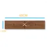 Wall Clocks Solid Wood Rectangular Clock Nordic Minimalist Modern Horizontal Silent Living Room Bedroom Decoration