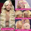 Human Hair Capless Wigs Links 30 40 Inch Body Wave Colored HD 613 Honey Blonde13X4 13x6 Lace Front Human Hair Wig For Women Transparent Lace Frontal Wig x0802