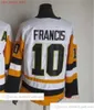 Film Vintage Hockey 87 Sidney Crosby Jerseys CCM Embroidery 55 Larry Murphy 19 Bryan Trottier 10 Ron Francis 8 Mark Recchi Jersey White Oraneg Black Blue