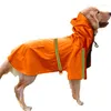 Dog Apparel Waterproof Puppy Pet Raincoat Coat Jacket Reflective Rain Gear Clothes For Small Medium Large Dogs Labrador 4 Colors