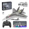 Aircraft Modle BBSong SU 35 Stunt RC Plane for Adult 2 4G 4Ch Fighter 360 Flip Roll Six Axis Remote Control Toen Teens Kids Boy 230801