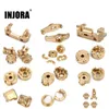 Intelligent Uav INJORA Heavy Brass Counterweight Portal Drive Housing Bumper Holder Axle Mount for RC Crawler TRX4 4 TRX6 Upgrade Parts 230801