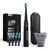 Tandborste Seago Sonic Electric Tooth Brush Tooth Brush USB Laddningsbar Vuxen Vattentät ultraljud Automatisk 5 -läge med resefall 230802