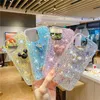 Cell Phone Cases Cute 3D Cartoon Bling Glitter Clear Silicone Phone Case For iPhone 14 13 Pro Max 12 11 X XS XR 7 8 Plus SE Soft Protective Cover L230731