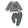 Clothing Sets Adorable Infant Boys 2-Piece Outfit Cozy Oversized Sweater Top With Long Sleeves And Comfy Drawstring Pants