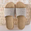 Sandalen Linnen Damesschoenen Kleuraanpassing Leisure Indoor Floor Summer Home Slippers Dames Open teen Flat 230801