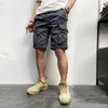 Shorts masculinos homens verão marca vintage clássico macio algodão casual bolsos carga outwear moda sarja plus size 230802