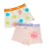 Panties 2pcs Kid Brief Underwear Plaid Cartoon Cute Sheep Painting Underpants Size Children Cotton Soft Thin Briefs x0802