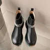 أحذية Sgesvier بالإضافة إلى حجم 34-41 نساء جلدي أصلي سحاب أبيض أسود أزياء الكاحل في الخريف أحذية الشتاء