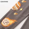 Pantalones de hombre, pantalones de chándal para hombre, ropa de calle Hip Hop Planet Star Print Harem Jogger Baggy 2023, pantalones de algodón informales de moda Unisex