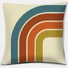 Kissen/Dekorativer Retro-Regenbogen-geometrischer Farbserienbezug, Geschenk, Heimbüro-Dekoration, Schlafzimmer, Sofa, Auto, Kissenbezug R230727