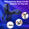 Vibrators Vibrerende Cock Ring Afstandsbediening Dual Penis Ring voor Mannen Paar met Vibrerende G-spot en Clitor Simulator 3 in 1 Vibrator Adu 230801