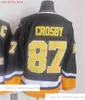 Film Vintage Hockey 87 Sidney Crosby Jerseys CCM Embroidery 55 Larry Murphy 19 Bryan Trottier 10 Ron Francis 8 Mark Recchi Jersey White Oraneg Black Blue