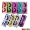 Other Health Beauty Items 3D Mink Eyelashes Eyelash Eye Makeup False Lashes Soft Natural Thick Fake Extension Tools 15 Styles D Drop Dhbtn