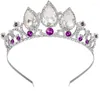 Haarschmuck Alles Gute zum Geburtstag Kristall Strass Kronenbänder für Kinder Mädchen Hoop Stirnband Hochzeit Prom Tiaras Schmuck