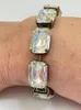 Link Armbänder Glas Kristall Intarsien Glänzendes Armband Frauen Mädchen Einfache Exquisite Kupfer Klaue Kette Kragen Hochzeit Braut Party Handgemacht