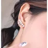 Brincos traseiros 1 pçs 925 prata pérola orelha punho para mulheres moda sem piercing clipe brinco atacado jóias aretes de mujer