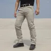 Pantalons pour hommes 2023 hommes printemps décontracté armée militaire pantalons longs mâle étanche Cargo Camping salopette tactique F153