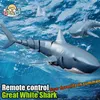 ElectricRc Hayvanlar Komik RC Shark oyuncak uzaktan kumanda hayvanları robotlar banyo küvet havuzu çocuklar için elektrikli oyuncaklar çocuklar için çocuklar serin şeyler köpekbalıkları denizaltı 230801