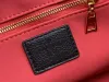 Twist Denim Leather Designer Women Shoulder Bags Lock Flap Chain Handbags Woman Crossbody Bag Lady Pochette Tote S Black Handbag