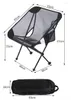 Mobilier de camping ultra-léger 7075 alliage d'aluminium détachable Portable pliant respirant Net tissu Camping lune chaises plage pêche