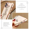 Cell Phone Cases Luxury Lens Protective Glitter Diamond Wrist Chain Soft Phone Case For iPhone 14 13 12 11 Pro Max 7 8 Plus X XR XS SE 2 3 Cover L230731