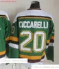 Movie Vintage Hockey 20 Dino Ciccarelli Jerseys CCM Embroidery 23 Brian Bellows 11 J.P. PARISE 30 Jon Casey 91 Tyler Seguin Jersey White Green Men