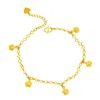 Bracelets de cheville plaqué or 18 carats fleur bracelet de cheville femmes jambe Bracelet Simple plage pied chaîne bijoux tendance mode été cadeaux