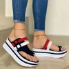 Pantofole Comem Scarpe con tacco a zeppa da donna Donna 2023 Infradito Sandali estivi per donna Fondo spesso Piattaforma casual Tong Scarpe da donna 42