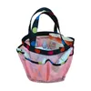 Sacs de soirée Portable maille sac de plage sacs à main douche Caddy Portable pour collège dortoir grande salle de bain sac fourre-tout Durable sac de douche 230801