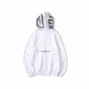 A Bathing Ape Autumn New Men's Black Reflective Colorful Thin Hooded Sweater White Bathing Ape Hooded