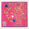 Scarves Women Multifunction Polyester Silk Scarf 90cm Chain Printed Casual Satin Small Square Wraps Shawl 2023