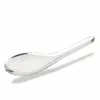 Spoons 5X Thai Stainless Steel Kitchen Tableware Rice Soup Silver Flatware