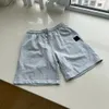 Shorts masculinos etiqueta de pedra puro algodão cor sólida bússola bordada corda e show feminino fino casal solto high street tr 230802