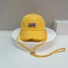 Bred Brim Baseball Cap Female Summer Slant Face Liten Big Head Round Cap med mjuk topp djup topp