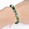 Bracciale rigido naturale occhio di tigre verde pietra filo di rame braccialetti intrecciati fatti a mano donne guarigione yoga braccialetti spirituali 8mm