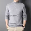 Men's Sweaters MRMT 2023 Brand New Men's Cashmere Sweater Half Turtleneck Men Sweaters Knit Pullovers For male Youth Slim Knitwear Man Sweater J230802