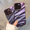 Mobiltelefonfodral Luxury Fashion 3D Wave Glitter Phone Case för iPhone 14 Pro Max 13 12 11 14 Plus Candy Color Soft Silicone stötsäker täckning L230731
