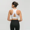 Chemises actives col haut Push Up Gym entraînement soutiens-gorge femmes haute danse Yoga haut de sport débardeur athlétique