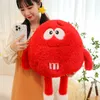 Plush Kawaii Room Decoration Toys M Bean Chocolate Candy Stuffed Animal Plushies Doll Home Decoration Pillows Gift LT0124