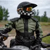 Regenmäntel SULAITE Männer Frauen Wasserdicht Motorrad Fahrer Regenmantel Anzug Set Reflektierende Licht Für Reiten Jacke Hosen