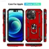 Корпуса мобильного телефона Shock -Resection Armor для iPhone 14 13 12 Mini 11 Pro XR XS Max X SE 2022 7 8 6 SE2 плюс держатель пальца Магнитный металлический кольцо крышка кольца L230731