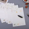 Envelopes de papel estacionário vintage preto para presente com escrita branca Conjunto de cartas Kraft Envelopes frustrados