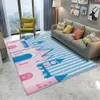 Carpets Home Rocket Space Pattern Children Carpet Baby Rug Baby Play Mat Rectangular Children Carpet Decoration Chambre Femme Alfombra R230801