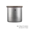 Storage Bottles Stainless Steel Coffee Bean Jar Grain Round Sealed Home Food Box Outdoor Container