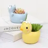 Objets décoratifs Figurines Si les plantes en pot de table de dessin animé mignon créent des pots de fleurs succulentes zakk décorations pour petits animaux et 230802