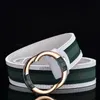 Cintura unisex moda per donna uomo Cinture firmate di lusso Strisce a contrasto Lettere Cintura con fibbia liscia Larghezza 3,8 cm Cinture di alta qualità