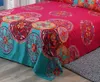 Juegos de cama Sábanas planas bohemias Colchas con estampado de flores bohemias Sábana y funda de almohada Funda de cama Queen King 230801